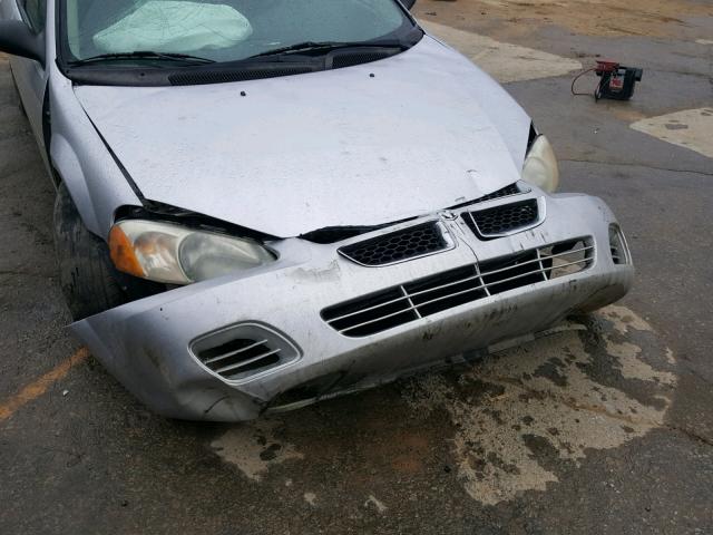 1B3EL46T46N267998 - 2006 DODGE STRATUS SX SILVER photo 9