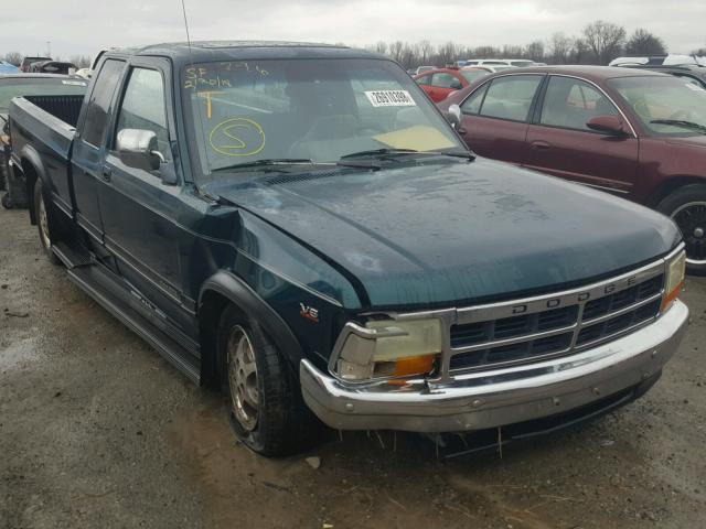 1B7GL23X8TS661102 - 1996 DODGE DAKOTA GREEN photo 1