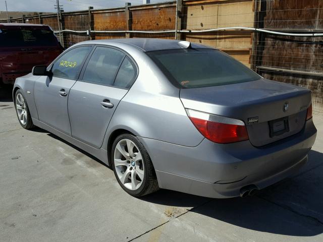 WBANB53537CN93699 - 2007 BMW 550 I SILVER photo 3