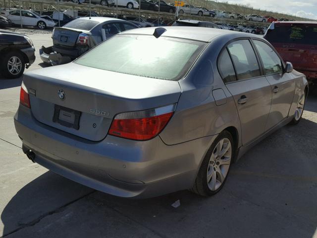 WBANB53537CN93699 - 2007 BMW 550 I SILVER photo 4