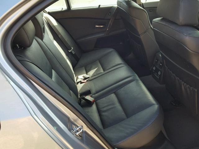 WBANB53537CN93699 - 2007 BMW 550 I SILVER photo 6