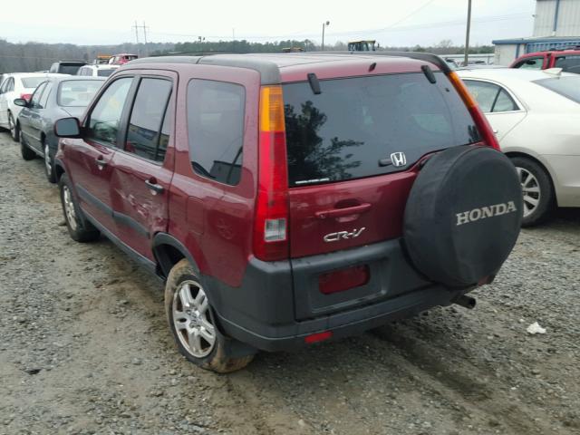 SHSRD78813U126624 - 2003 HONDA CR-V EX RED photo 3