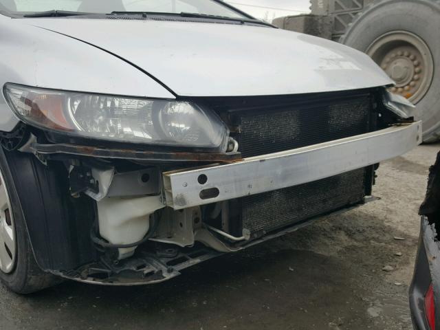 2HGFG1B69AH530463 - 2010 HONDA CIVIC LX SILVER photo 9