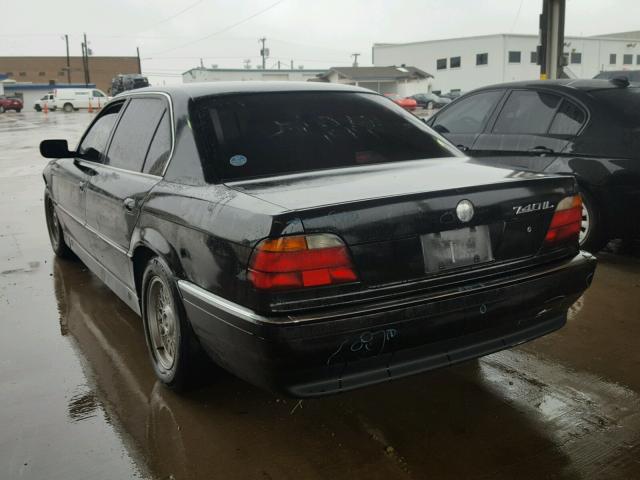 WBAGJ8325WDM10752 - 1998 BMW 740 IL BLACK photo 3