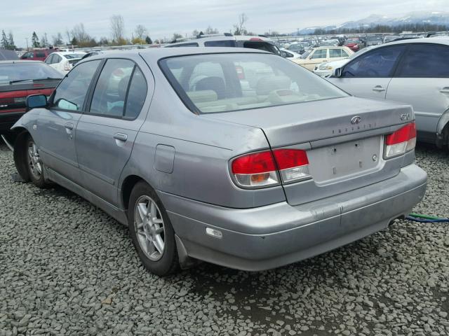 JNKCP11A42T500250 - 2002 INFINITI G20 SILVER photo 3