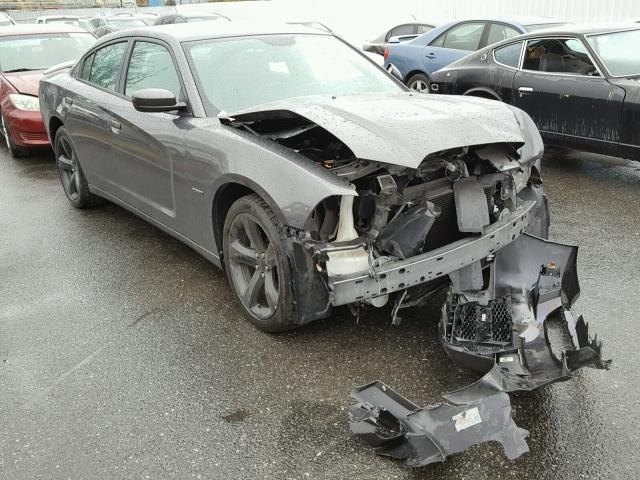 2C3CDXCT7EH252495 - 2014 DODGE CHARGER R/ GRAY photo 1