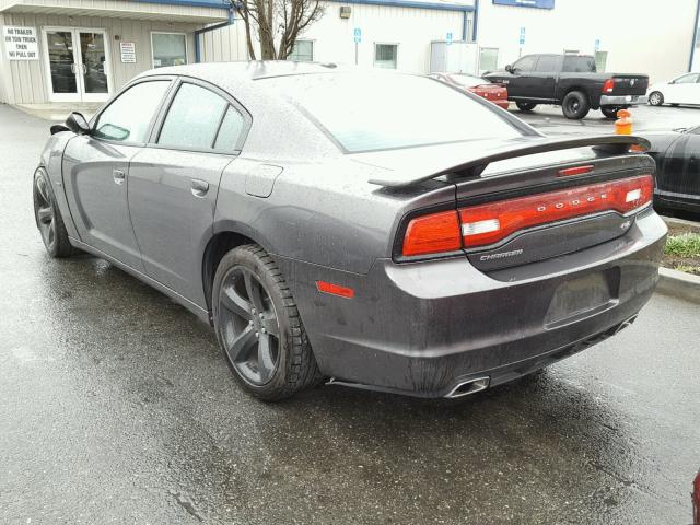 2C3CDXCT7EH252495 - 2014 DODGE CHARGER R/ GRAY photo 3