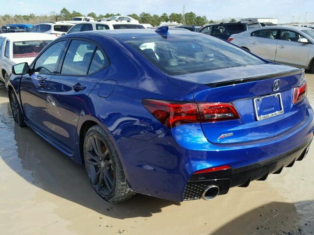 19UUB2F62JA005216 - 2018 ACURA TLX TECH+A BLUE photo 3