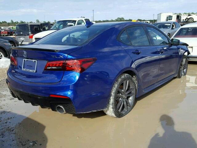 19UUB2F62JA005216 - 2018 ACURA TLX TECH+A Կապույտ լուսանկար 4