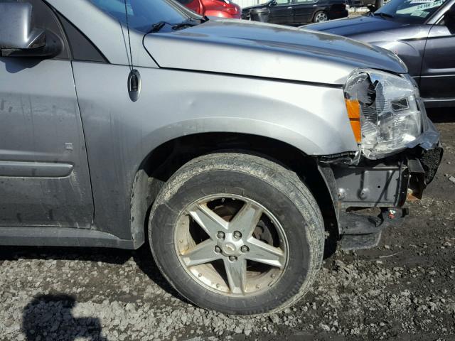 2CNDL73F966172752 - 2006 CHEVROLET EQUINOX LT GRAY photo 9