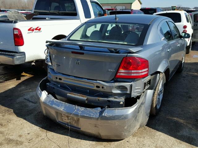 1B3LC56K08N164567 - 2008 DODGE AVENGER SX SILVER photo 4