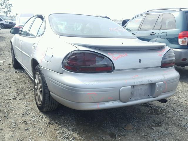 1G2WK52J01F225352 - 2001 PONTIAC GRAND PRIX SILVER photo 3