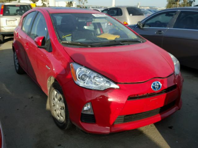 JTDKDTB31C1005213 - 2012 TOYOTA PRIUS C RED photo 1