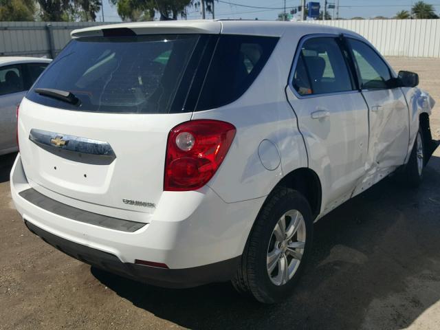 2GNALAEK5E6332324 - 2014 CHEVROLET EQUINOX LS WHITE photo 4