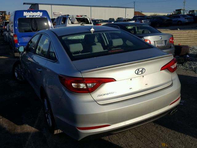 5NPE24AF5HH532353 - 2017 HYUNDAI SONATA SE GRAY photo 3