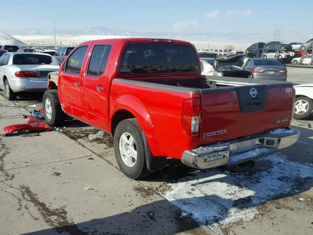 1N6AD07W86C469327 - 2006 NISSAN FRONTIER C RED photo 3