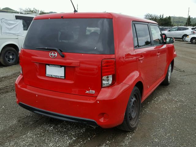 JTLZE4FE6DJ045094 - 2013 TOYOTA SCION XB RED photo 4