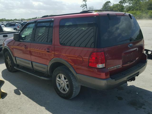 1FMRU15W24LA30440 - 2004 FORD EXPEDITION RED photo 3