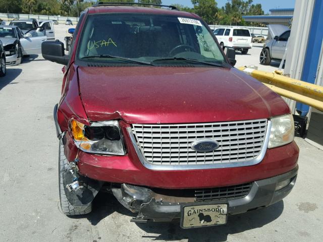 1FMRU15W24LA30440 - 2004 FORD EXPEDITION RED photo 9