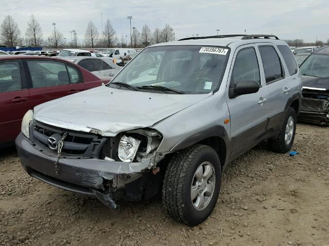 4F2YZ04154KM15529 - 2004 MAZDA TRIBUTE LX SILVER photo 2