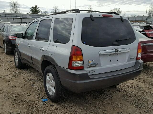 4F2YZ04154KM15529 - 2004 MAZDA TRIBUTE LX SILVER photo 3