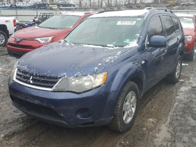 JA4MT31X07U014953 - 2007 MITSUBISHI OUTLANDER BLUE photo 2