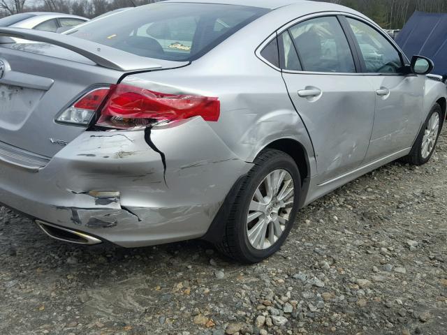 1YVHZ8CB3A5M09936 - 2010 MAZDA 6 S GRAY photo 9