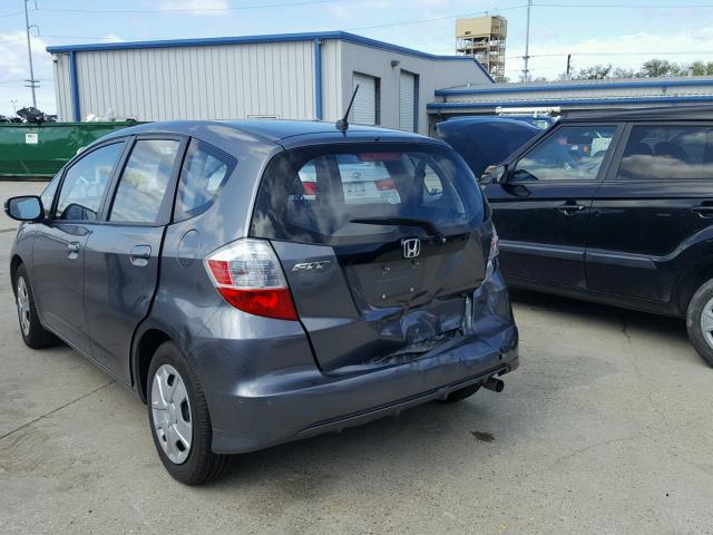 JHMGE8G30DC056179 - 2013 HONDA FIT GRAY photo 3