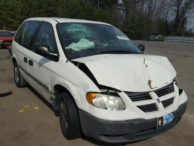 1D4GP25E46B692550 - 2006 DODGE CARAVAN SE WHITE photo 1