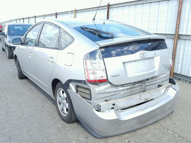 JTDKB20U653073977 - 2005 TOYOTA PRIUS SILVER photo 3