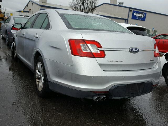 1FAHP2EW1CG106739 - 2012 FORD TAURUS SEL SILVER photo 3