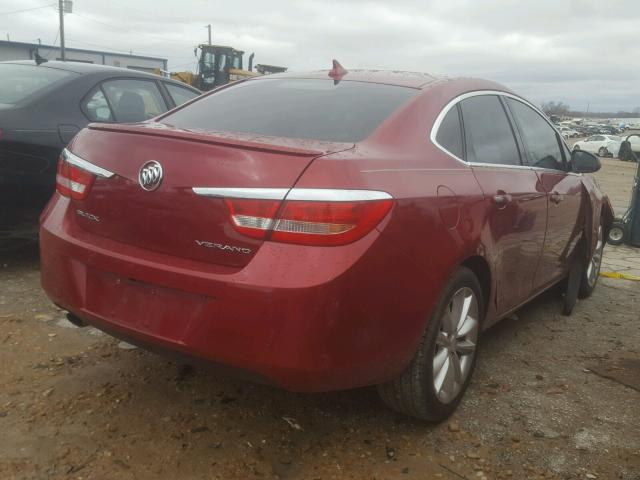 1G4PS5SK6E4169908 - 2014 BUICK VERANO RED photo 4