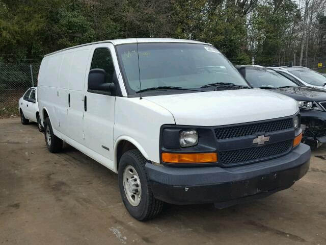 1GCGG29VX31105583 - 2003 CHEVROLET EXPRESS G2 WHITE photo 1