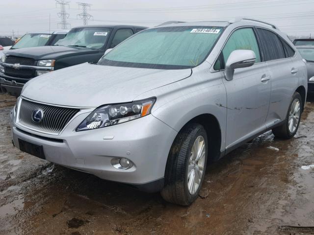 JTJBC1BAXC2048767 - 2012 LEXUS RX 450 SILVER photo 2