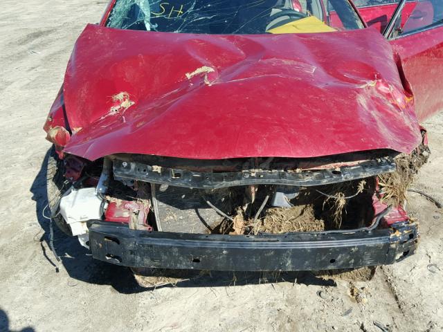 4T1BE46K19U405599 - 2009 TOYOTA CAMRY BASE RED photo 7