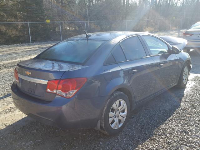 1G1PA5SH8D7308213 - 2013 CHEVROLET CRUZE LS BLUE photo 4