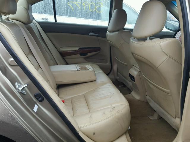 1HGCP2F81AA026959 - 2010 HONDA ACCORD EXL TAN photo 6