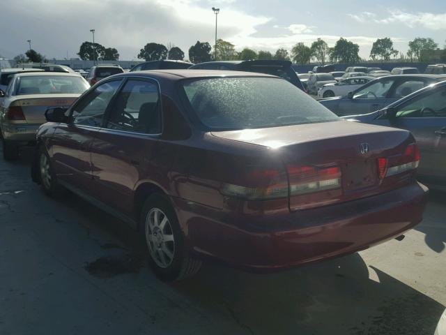 JHMCG66812C018628 - 2002 HONDA ACCORD EX RED photo 3