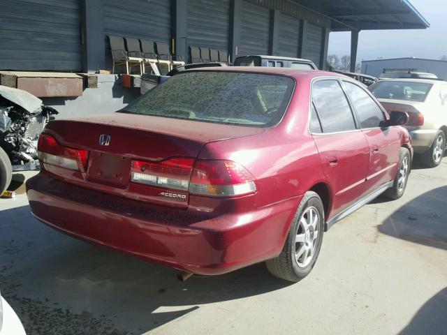 JHMCG66812C018628 - 2002 HONDA ACCORD EX RED photo 4