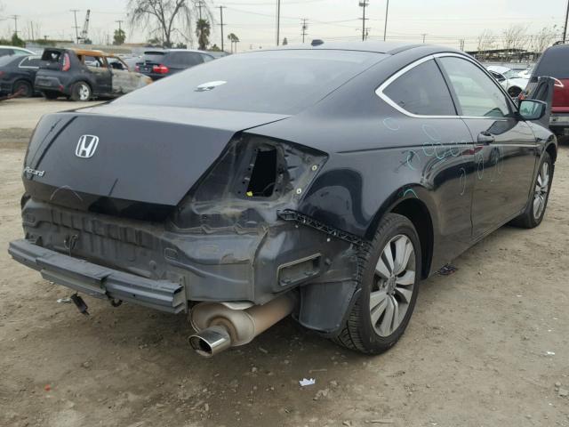 1HGCS12808A002550 - 2008 HONDA ACCORD EXL BLACK photo 4