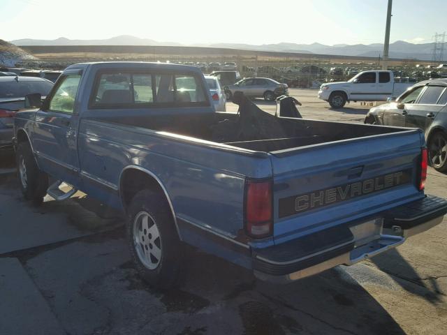 1GCDT14Z0P8191583 - 1993 CHEVROLET S TRUCK S1 BLUE photo 3