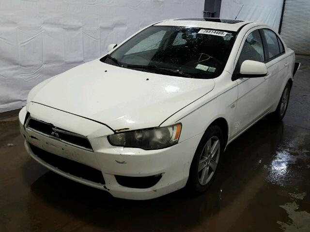 JA3AU26U78U004614 - 2008 MITSUBISHI LANCER ES WHITE photo 2