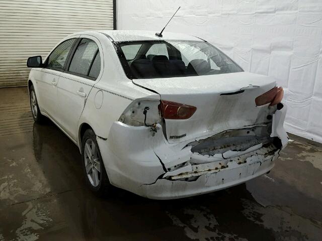 JA3AU26U78U004614 - 2008 MITSUBISHI LANCER ES WHITE photo 3