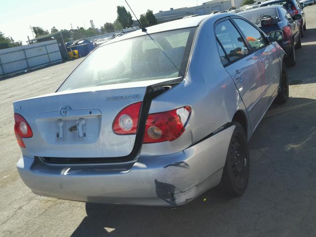 1NXBR30E05Z410238 - 2005 TOYOTA COROLLA CE SILVER photo 4