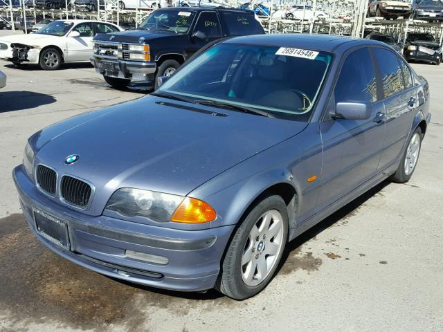 WBAAN37471ND49404 - 2001 BMW 325 I BLUE photo 2