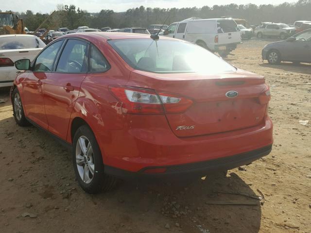 1FADP3F24EL382441 - 2014 FORD FOCUS SE RED photo 3