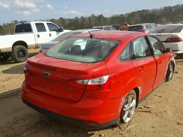 1FADP3F24EL382441 - 2014 FORD FOCUS SE RED photo 4