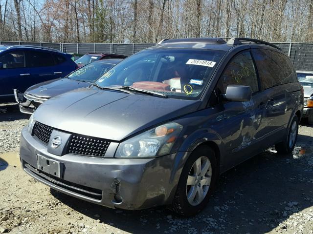 5N1BV28U05N128967 - 2005 NISSAN QUEST S GRAY photo 2