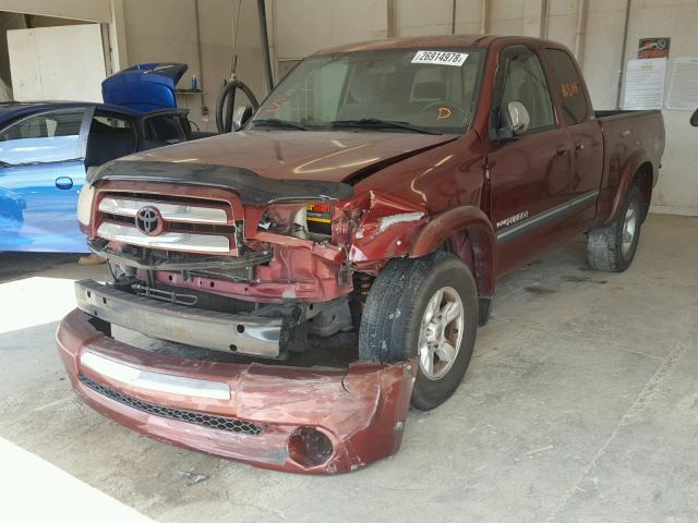 5TBRT34116S476047 - 2006 TOYOTA TUNDRA ACC MAROON photo 2