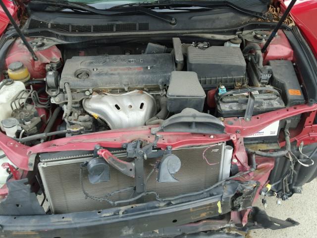 4T1BE46K79U277384 - 2009 TOYOTA CAMRY BASE RED photo 7